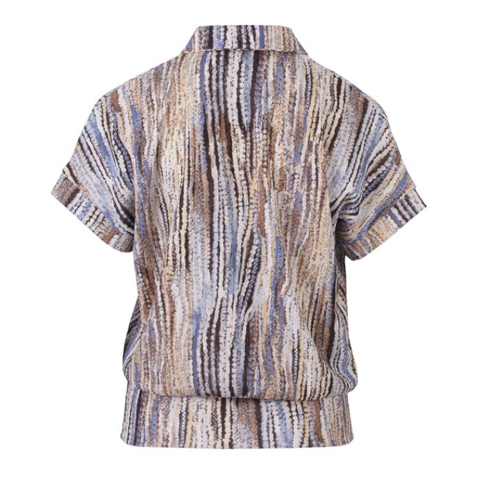 Enjoy top structuur shirt licht blauw